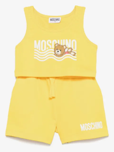 Moschino Kids shorts con logo estampado