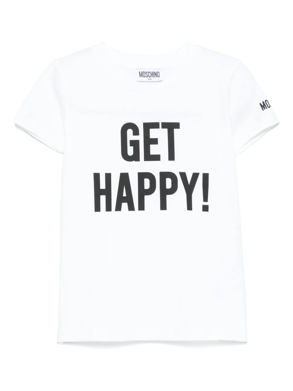 Moschino Kids T-shirt met grafische print Wit