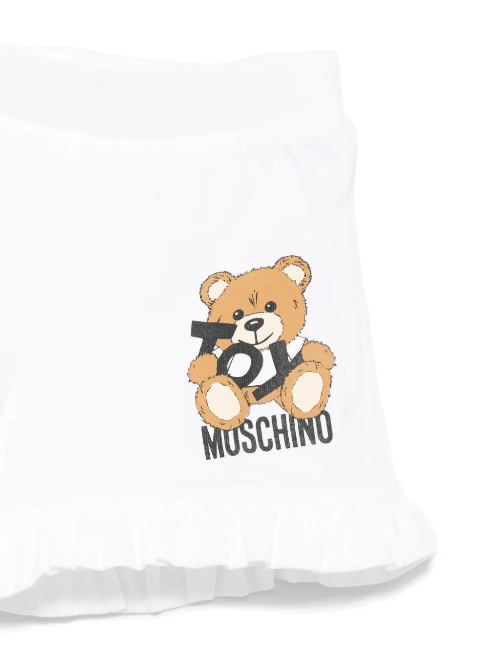 Moschino Kids Shorts met teddybeerprint Geel