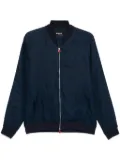 Kiton linen bomber jacket - Blue