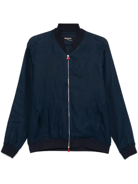 Kiton linen bomber jacket