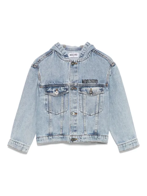 Moschino Kids Teddy Bear denim jacket