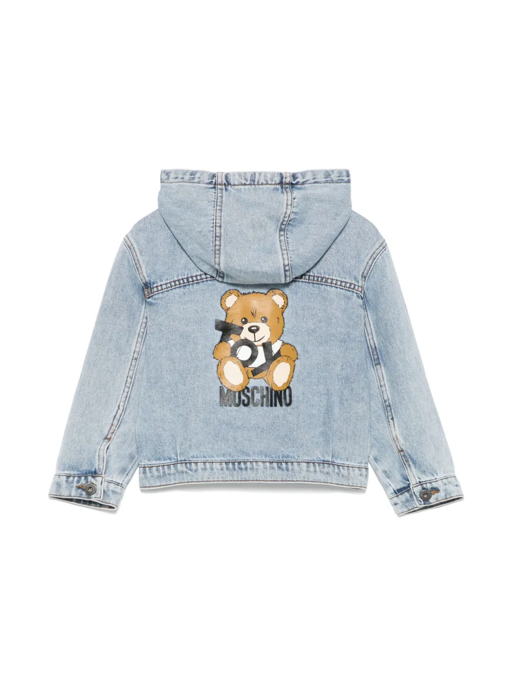 Moschino Kids Teddy Bear denim jacket - Blauw