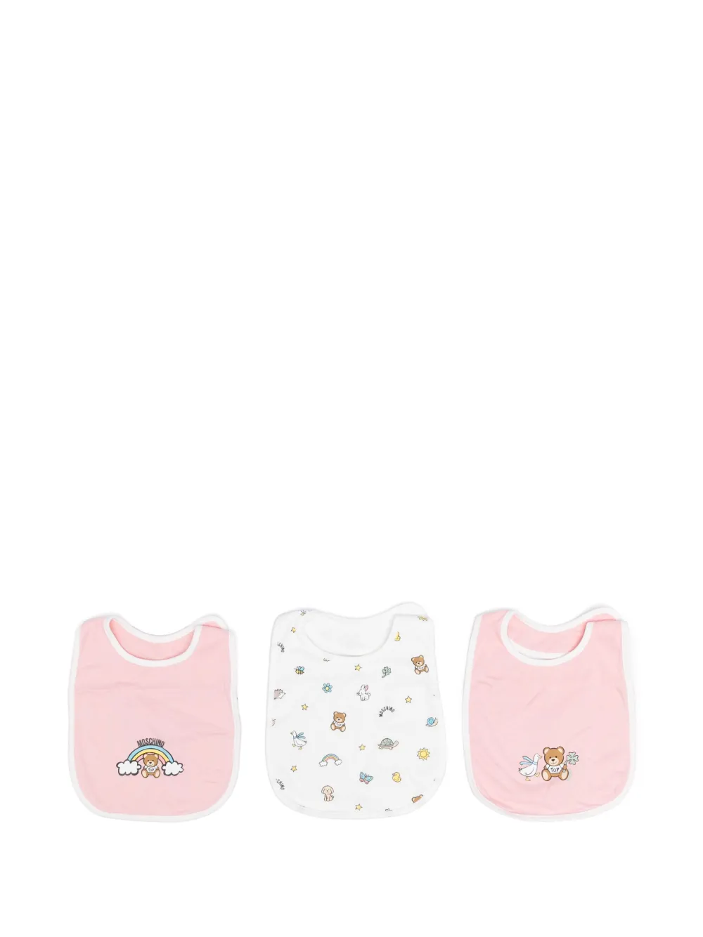 Image 1 of Moschino Kids Teddy Bear bib (pack of three)