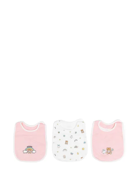 Moschino Kids Teddy Bear bib (pack of three)