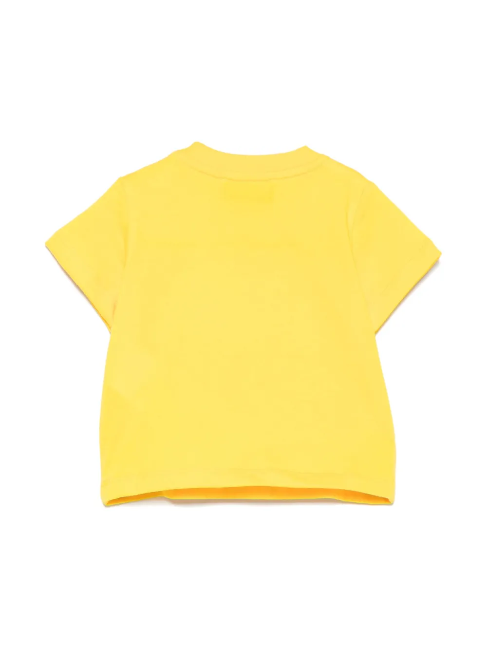 Moschino Kids logo-print T-shirt - Geel