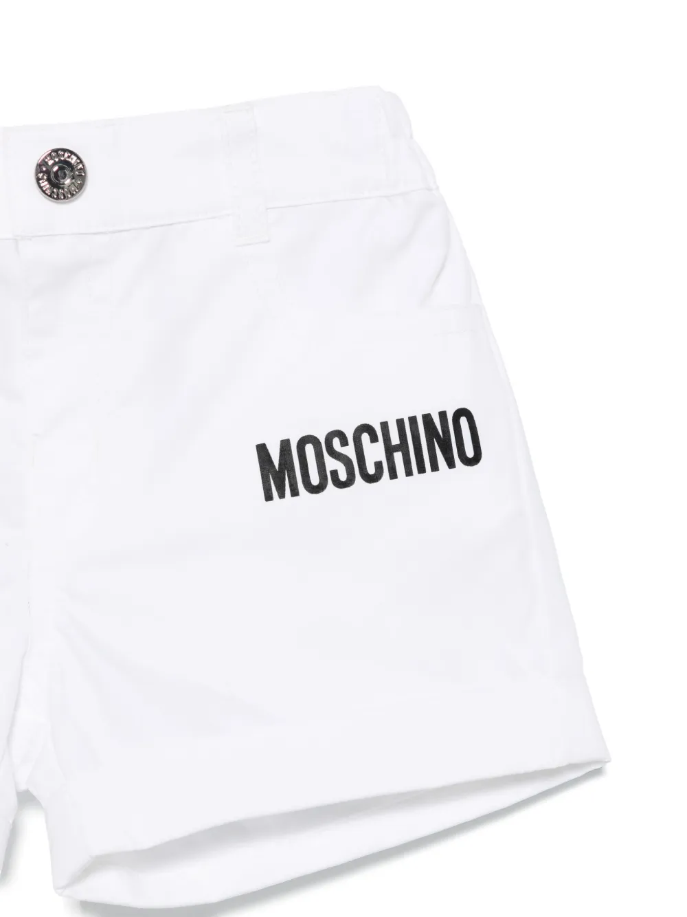 Moschino Kids Shorts met logoprint Wit