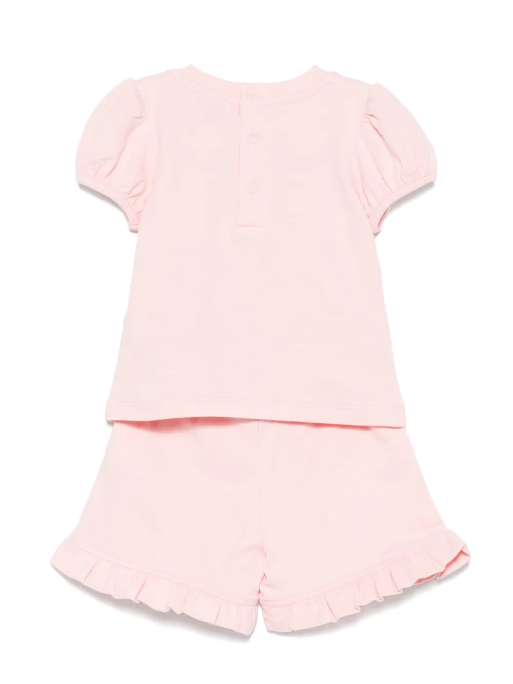 Moschino Kids Teddy Bear shorts set - Roze