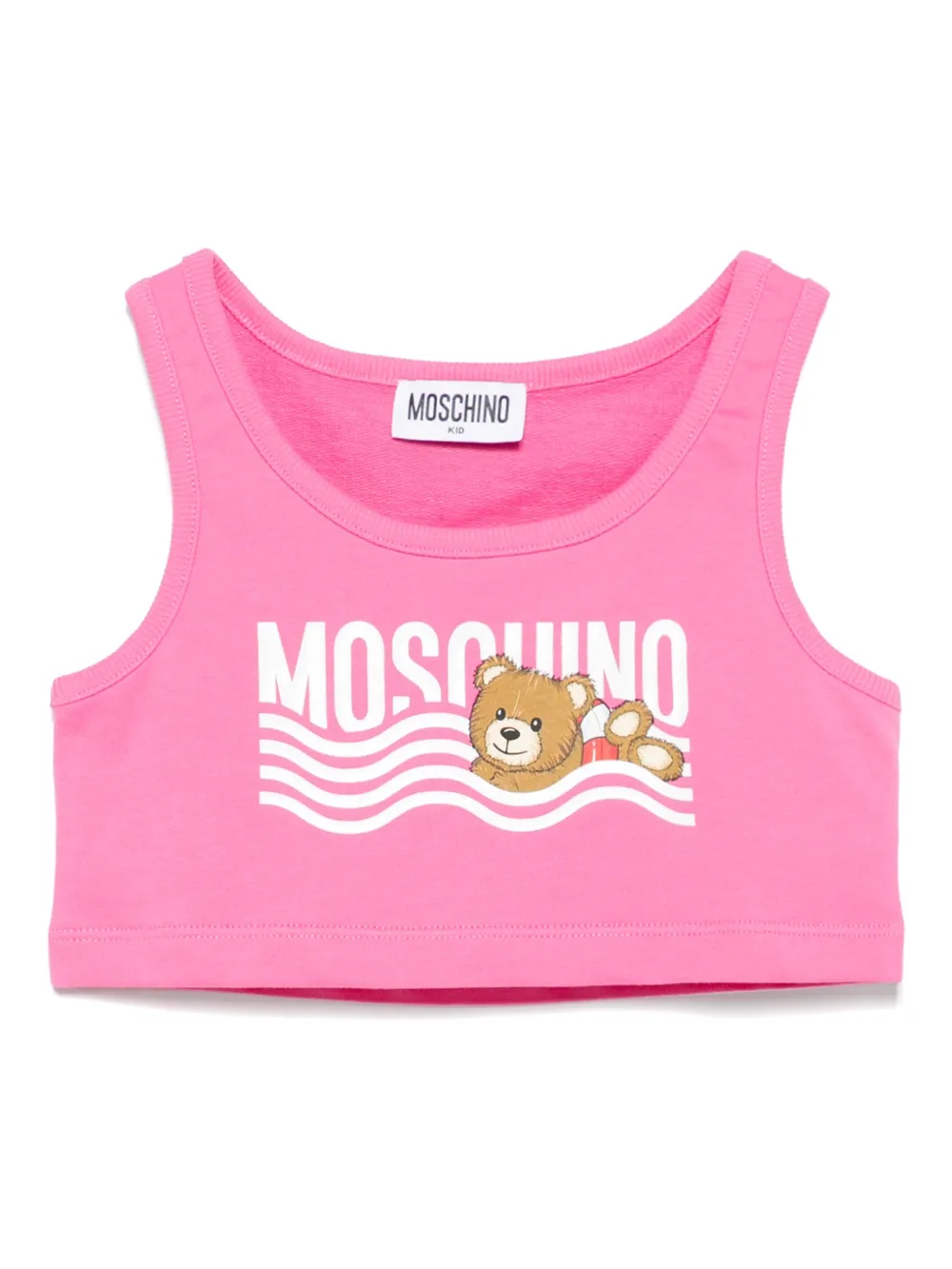 Moschino Kids Top met logoprint Roze