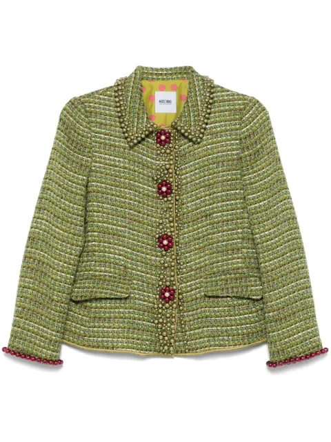Moschino Pre-Owned 1990s cropped tweed jacket