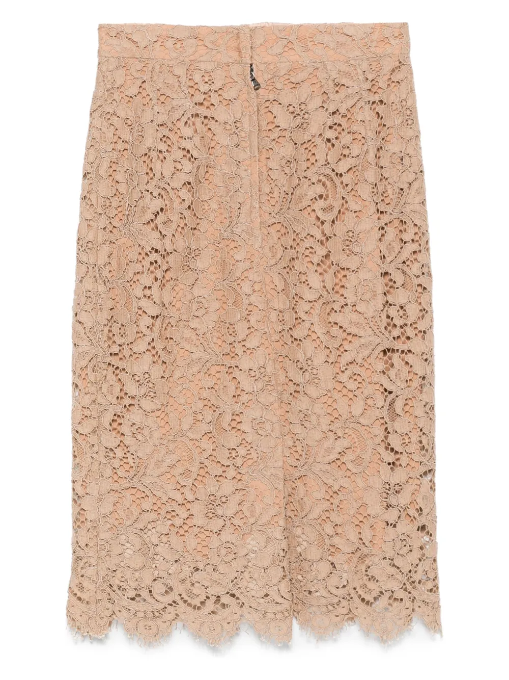 Dolce & Gabbana Pre-Owned 2000s midi-rok met kant - Beige