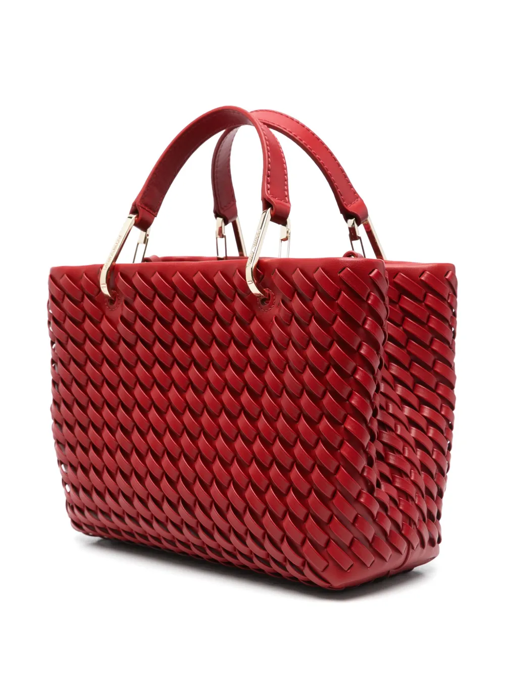 Emporio Armani Geweven shopper Rood