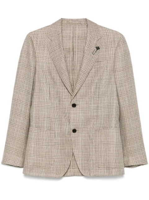 Lardini blazer con motivo de cuadros príncipe de Gales
