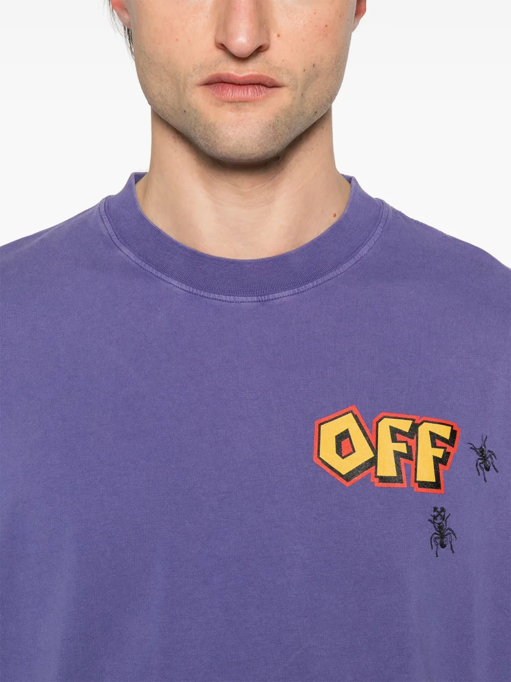 Off-White Arrow Skate T-shirt Paars