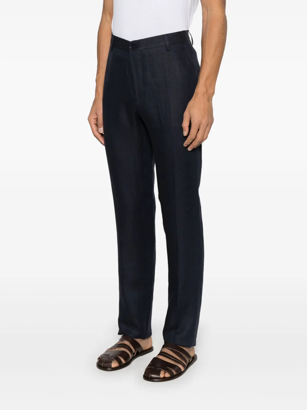 ETRO Pantalon met toelopende pijpen Blauw