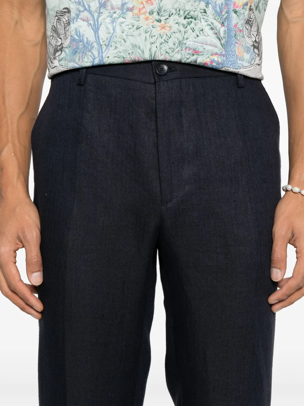 ETRO Pantalon met toelopende pijpen Blauw
