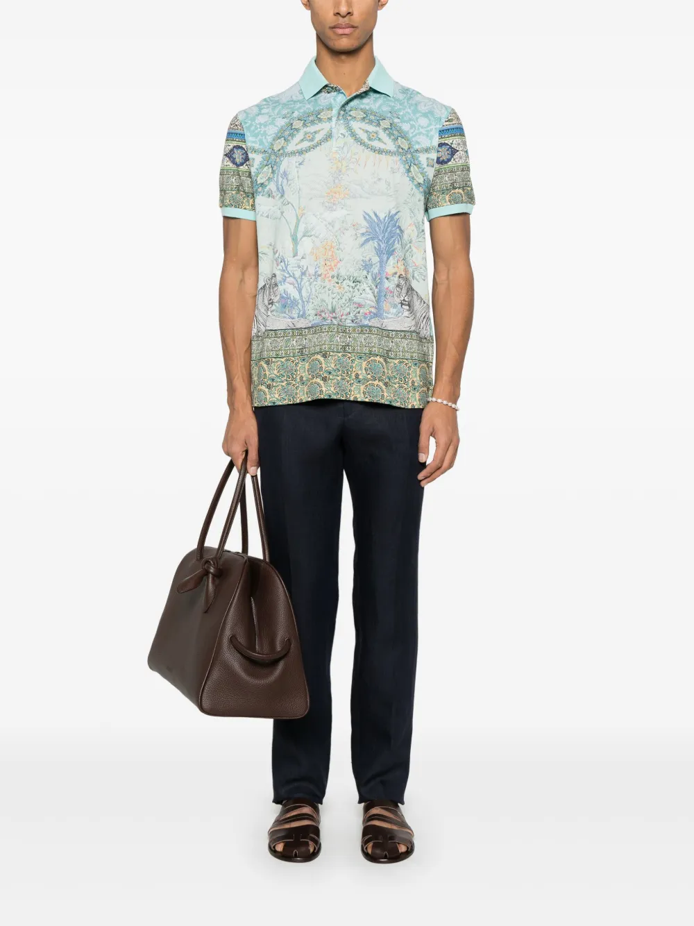 ETRO Pantalon met toelopende pijpen - Blauw