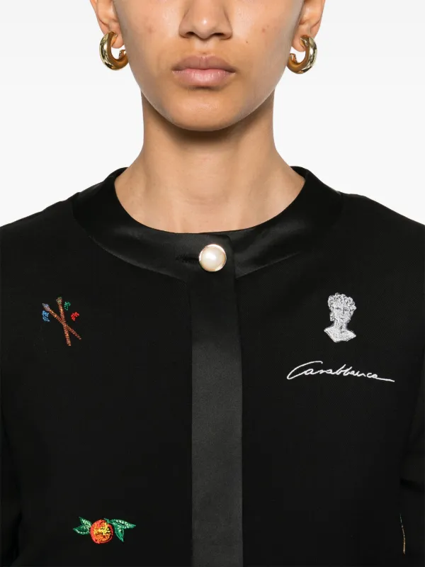 【関税込み】CASABLANCA EMBROIDERED MOTIF' JACKET Casablanca 'Embroidered Motif' Jacket | ShopSimon