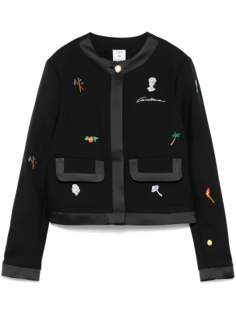 Casablanca motif-embroidered jacket