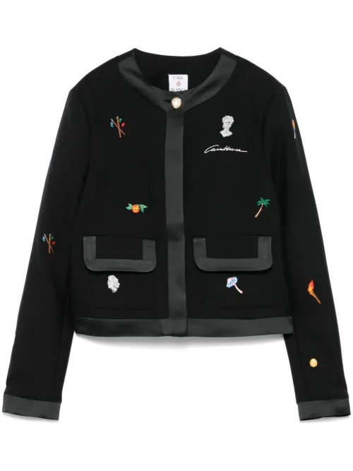 Veste à motif brodé - Casablanca - Modalova
