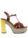 Chie Mihara 120mm Junni sandals - Brown