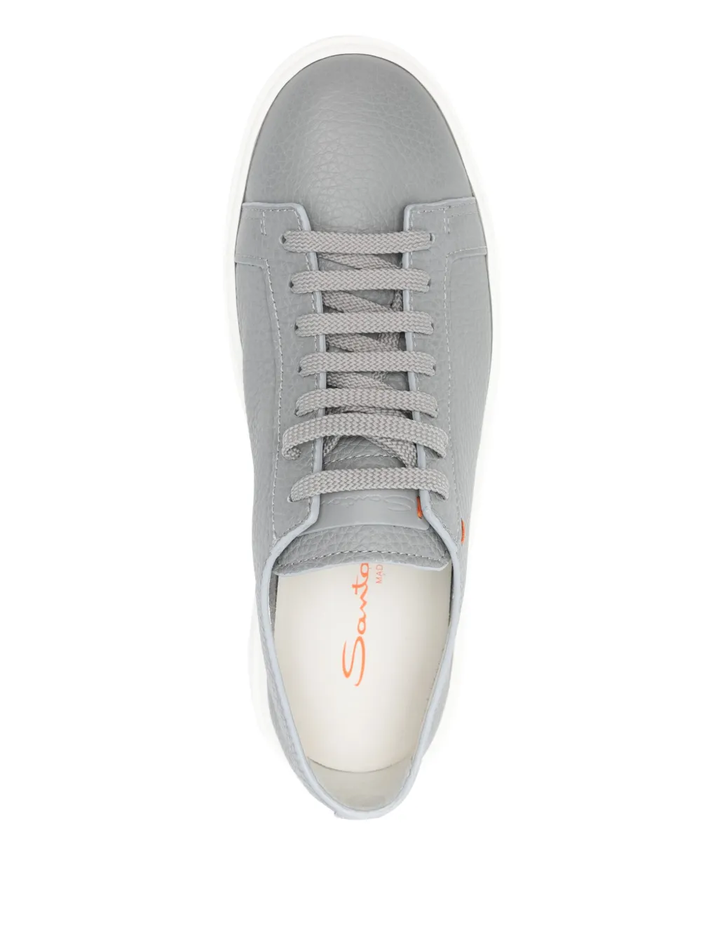 Santoni leather sneakers Grey