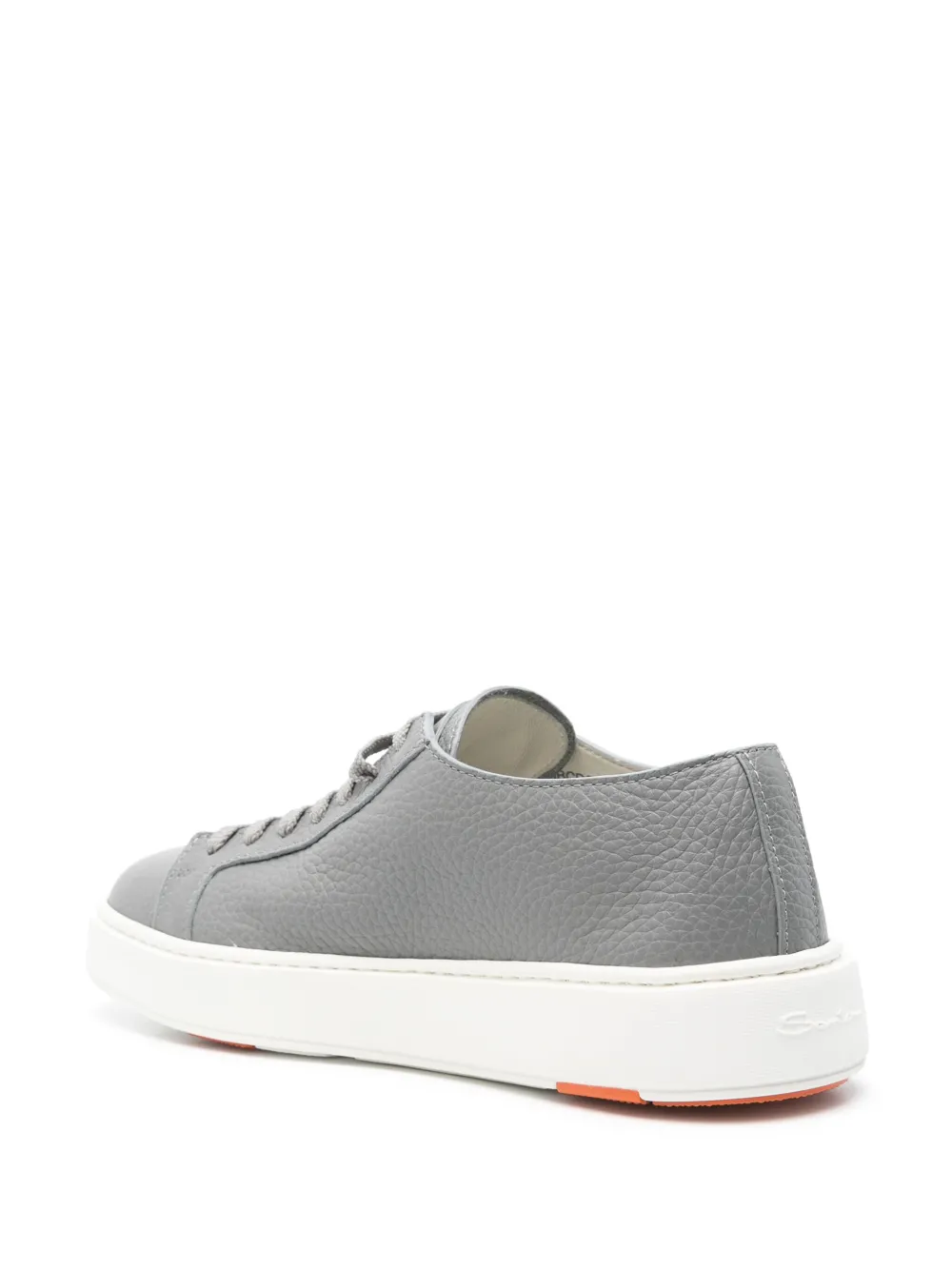 Santoni leather sneakers Grey