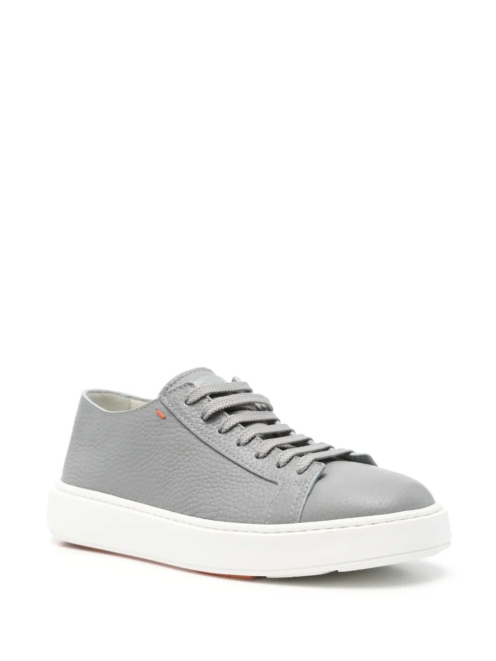 Santoni leather sneakers Grey