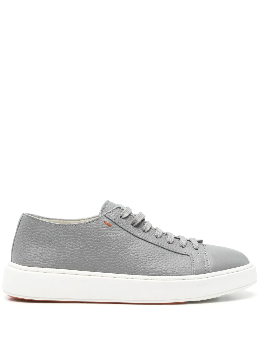 Santoni leather sneakers Grey