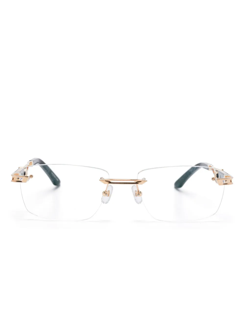 Maybach eyewear rectangle-frame glasses | Black | Image 1