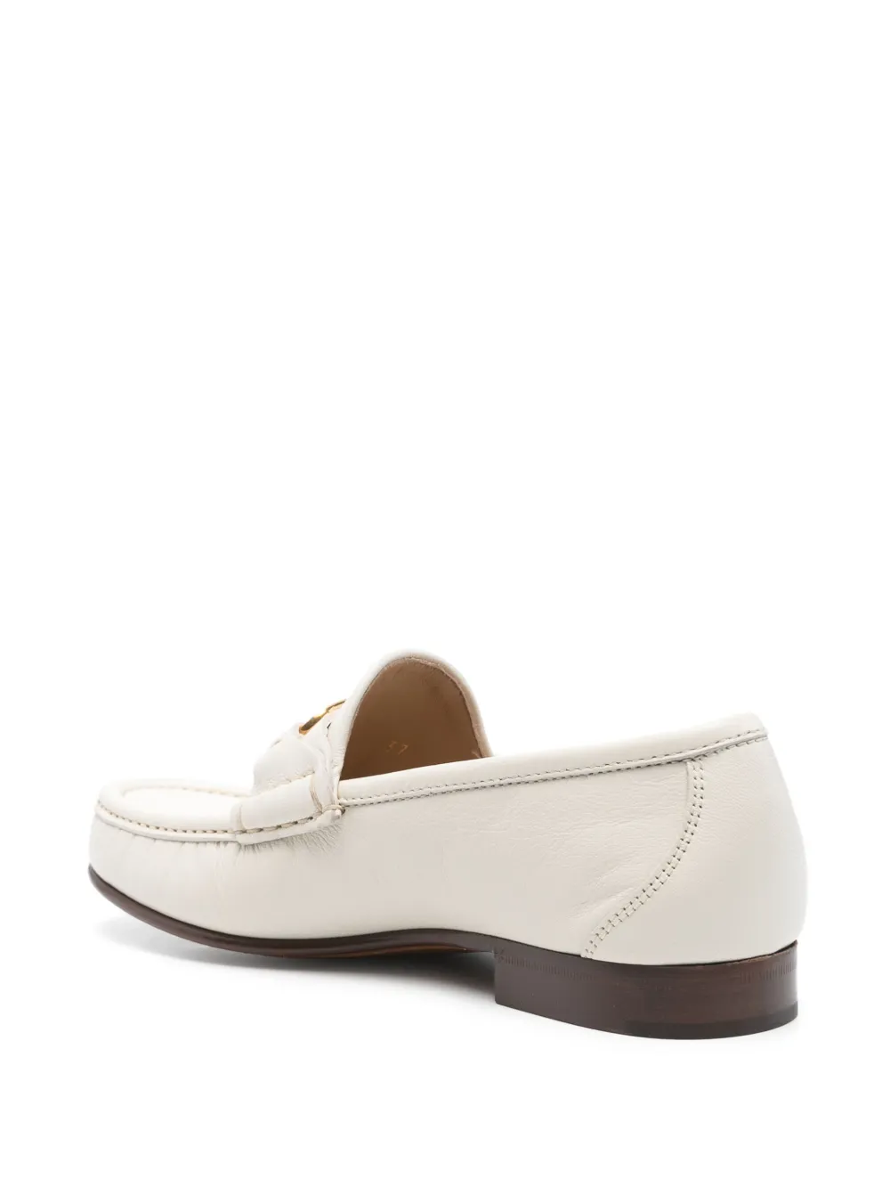 Valentino Garavani VLogo leren loafers Wit