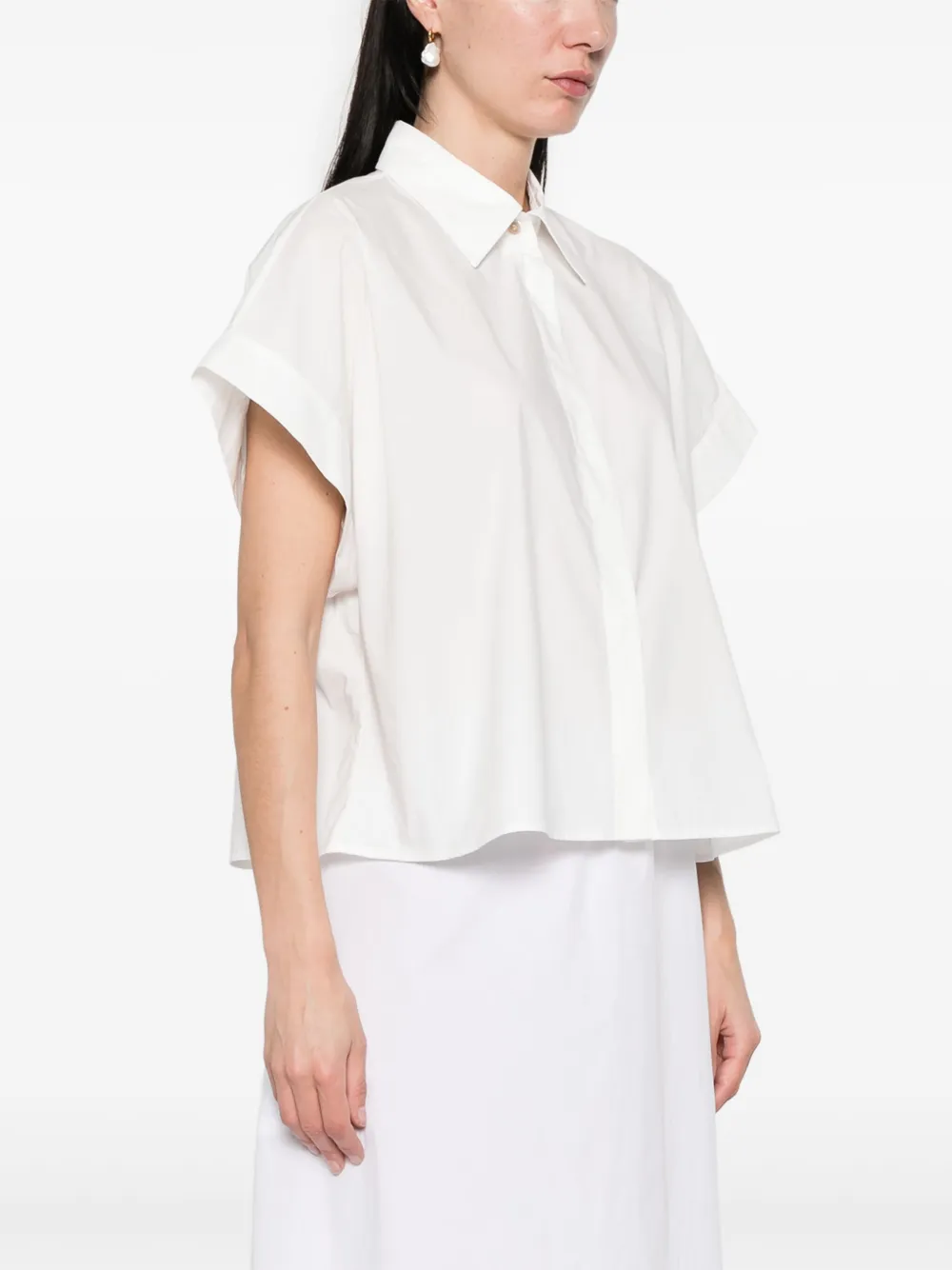 Forte Katoenen blouse Wit