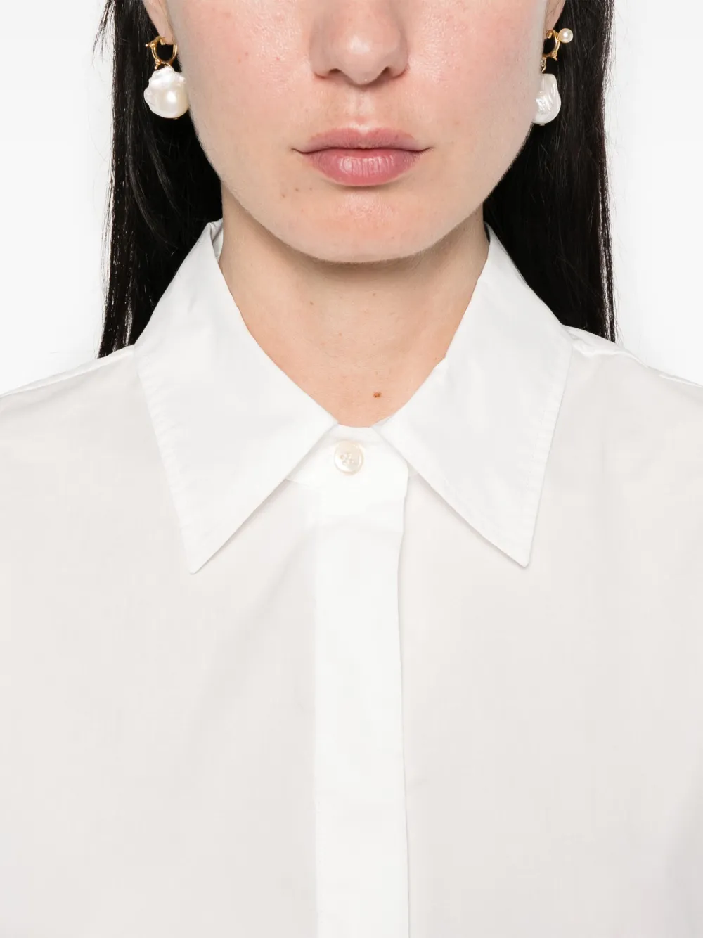 Forte Katoenen blouse Wit