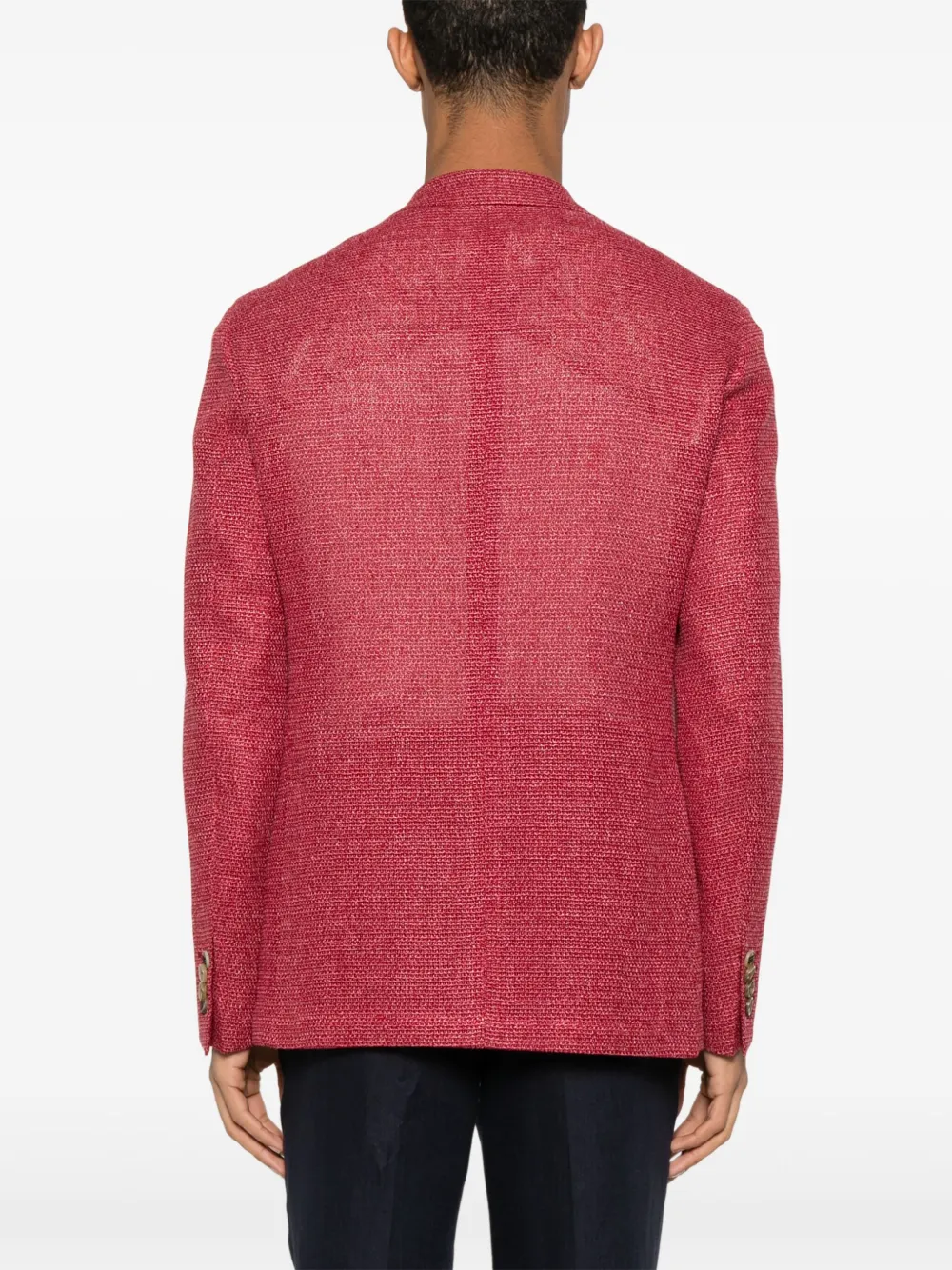 ETRO Blazer met wafelpatroon Rood