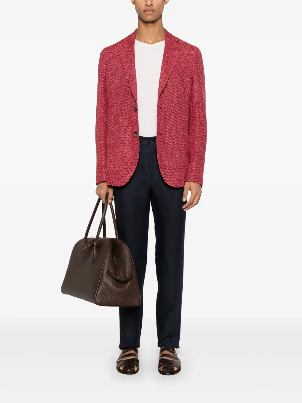 ETRO Blazer met wafelpatroon - Rood