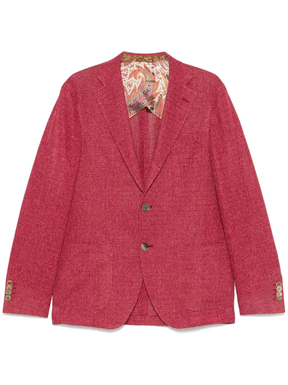 ETRO Blazer met wafelpatroon Rood