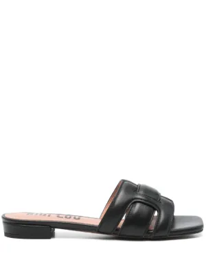 Alexander Wang ロゴ フラットサンダル 通販 - FARFETCH