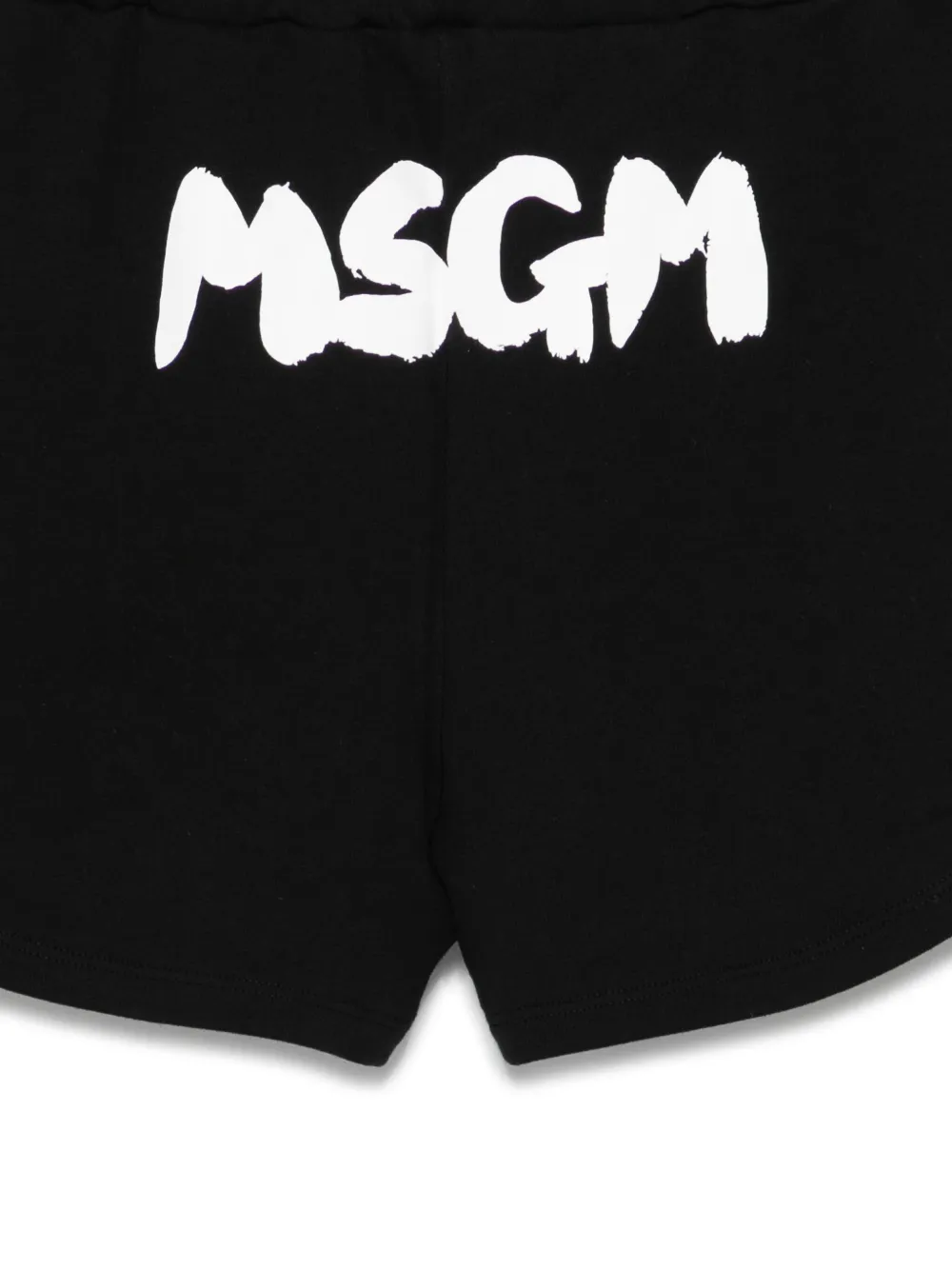 MSGM Kids Shorts met logoprint Zwart