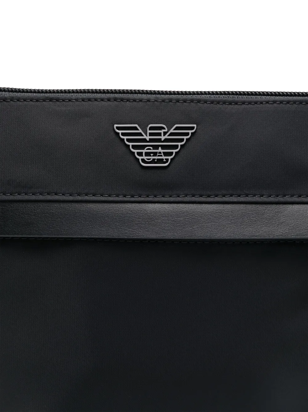 Emporio Armani Crossbodytas met logoplakkaat Zwart