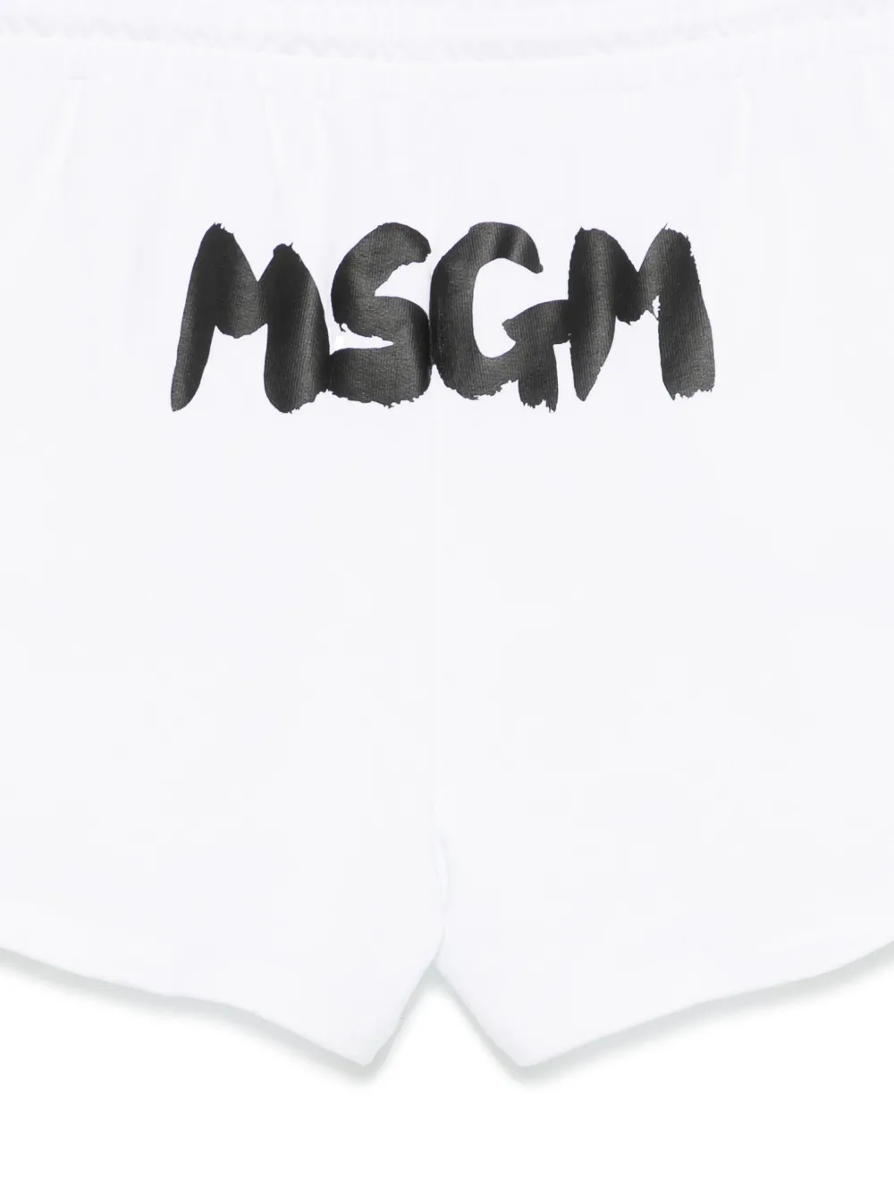 MSGM Kids Shorts met logoprint Wit