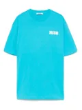 MSGM Kids logo-print T-shirt - Blue