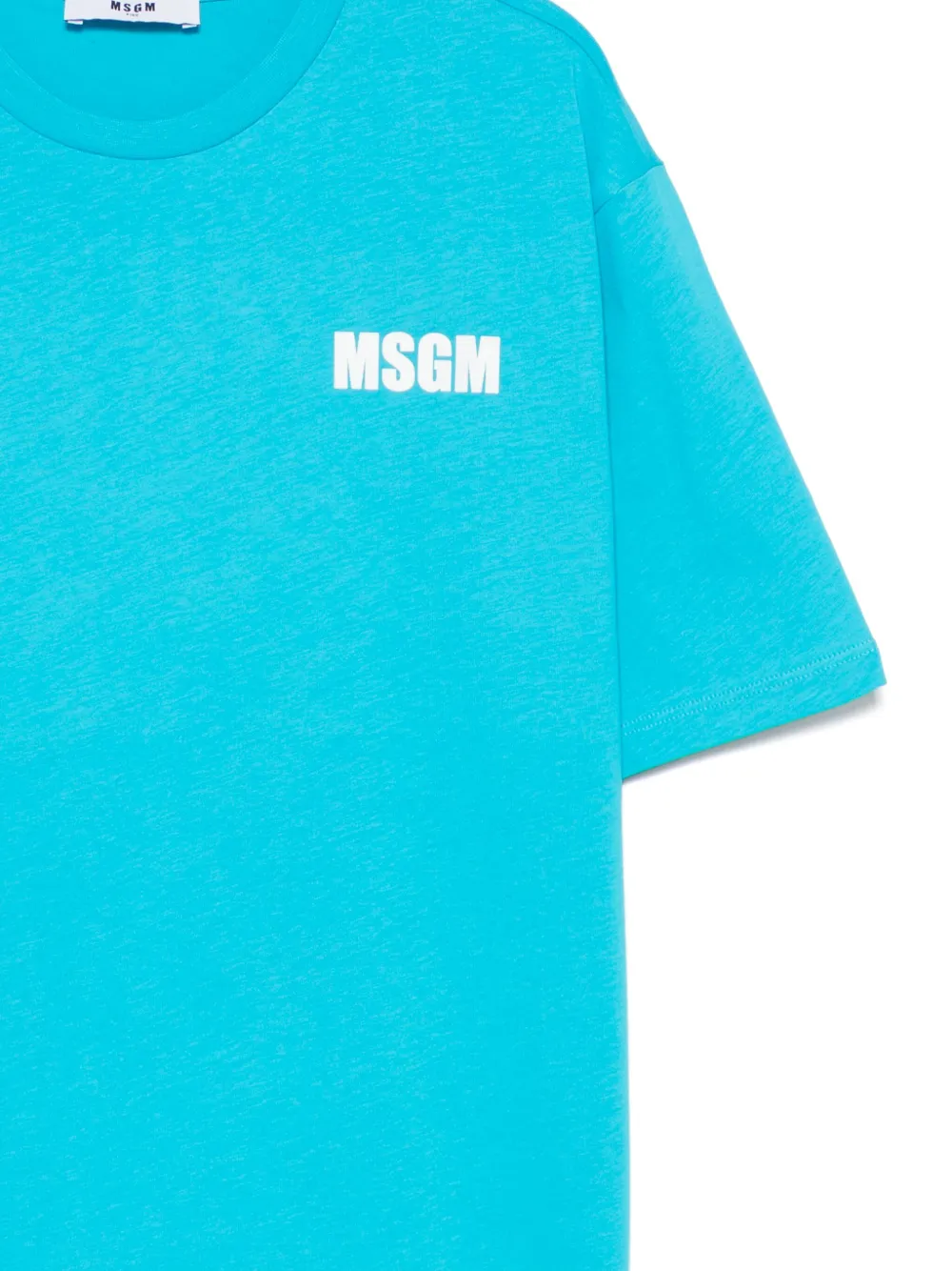 MSGM Kids T-shirt met logoprint Blauw