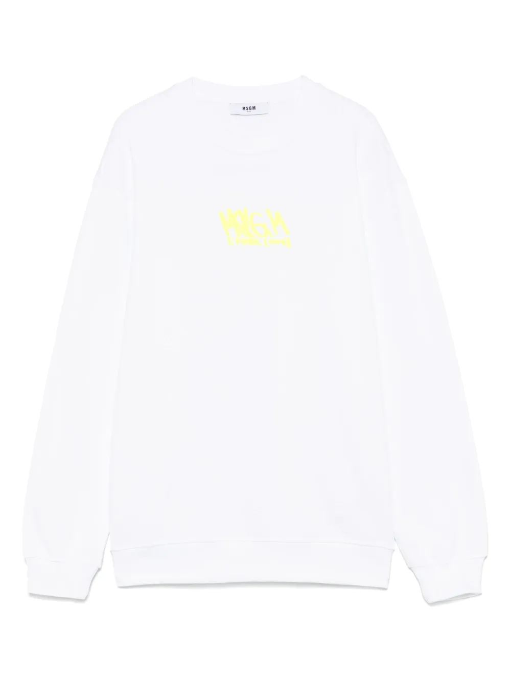 MSGM Kids Sweater met logoprint Wit