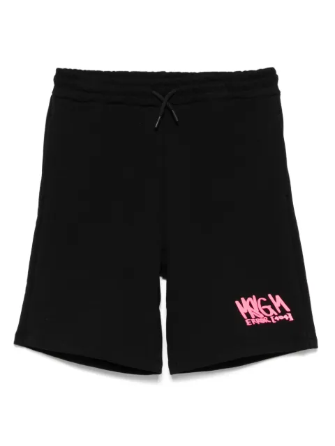 MSGM Kids logo-print shorts