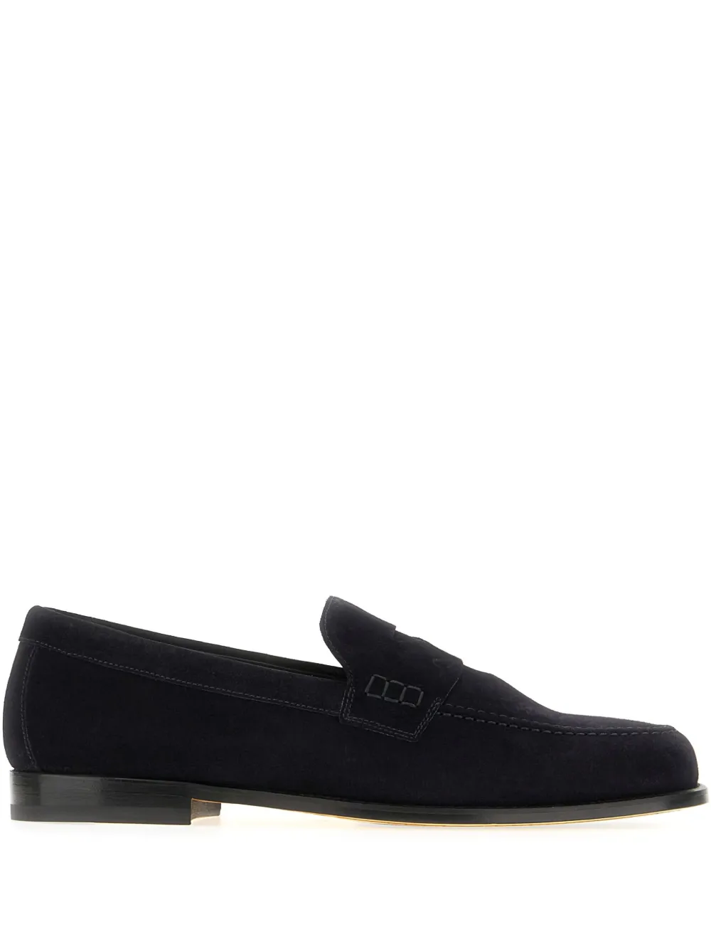 Doucal's suede loafers Blue