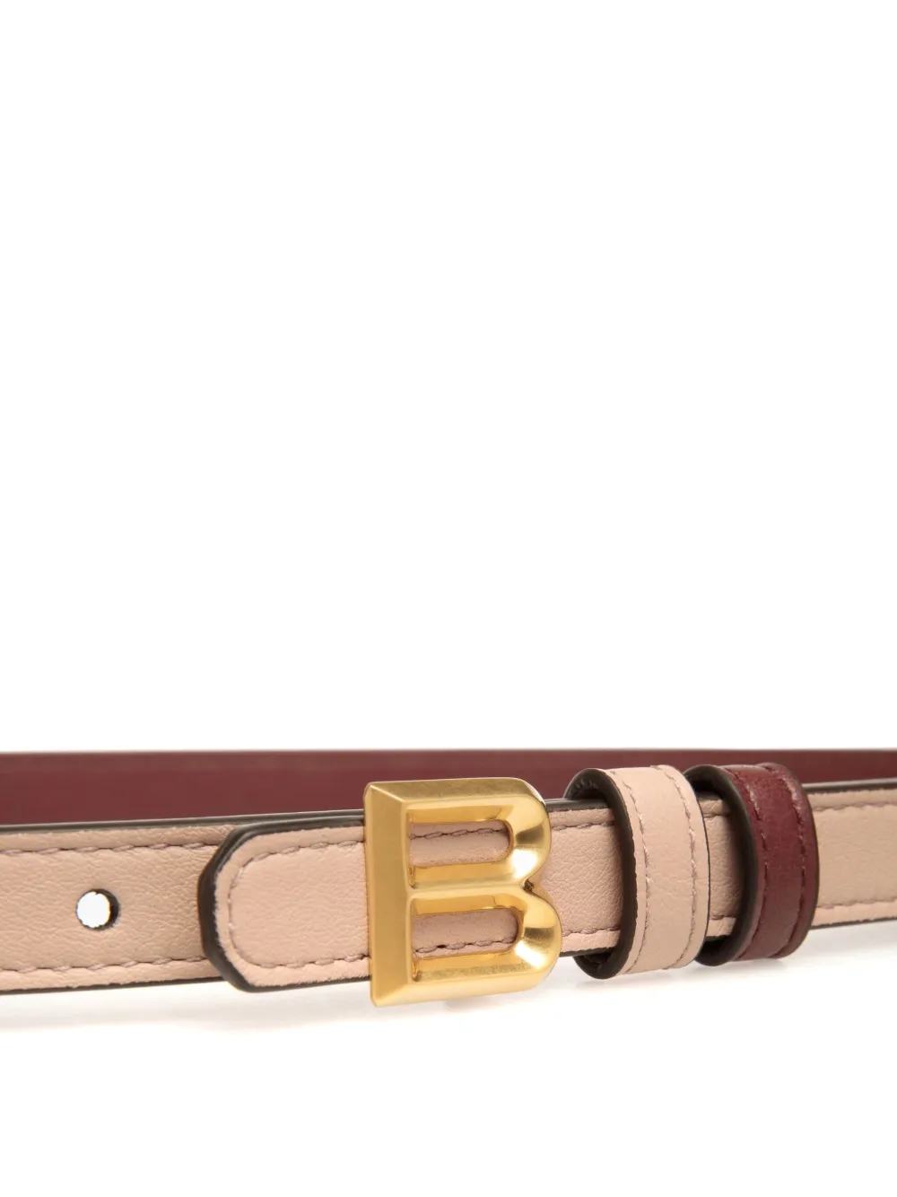 Bally Omkeerbare leren riem Beige
