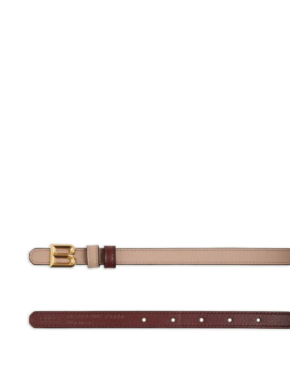 Bally Omkeerbare leren riem - Beige