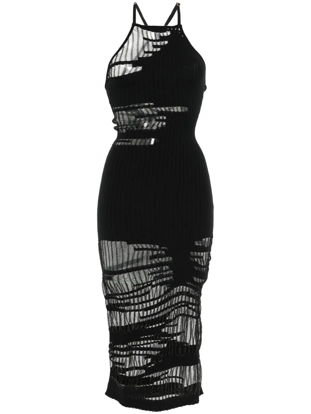 Cult Gaia Nodin midi-jurk Zwart