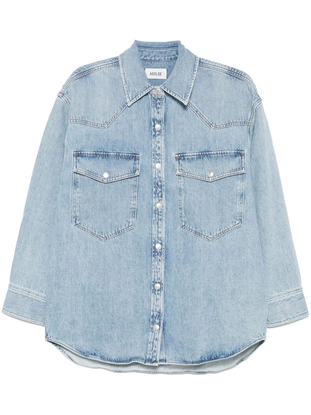 AGOLDE Lotta blouse Blauw