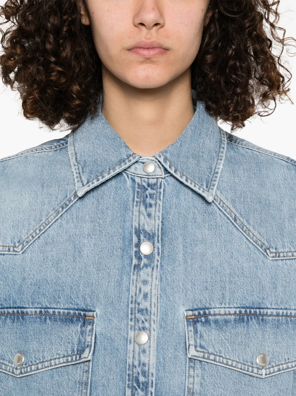 AGOLDE Lotta blouse Blauw